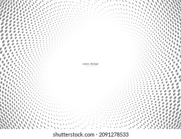 Abstract halftone dotted background. Technology pattern. Dot wave. Vector modern optical pop art texture for posters, sites, business cards, cover, labels mock-up, vintage layout