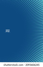 Abstract halftone dotted background. Technology pattern. Dot wave. Vector modern optical pop art texture for posters, sites, business cards, cover, labels mock-up, vintage layout