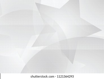 Abstract halftone dotted background. Transparency grunge star pattern, circles, shadow.  Gray modern optical pop art texture for posters, sites, business cards, cover, labels mock-up, vintage stickers