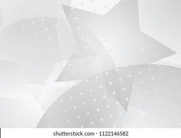 Abstract halftone dotted background. Transparency grunge star pattern, circles, shadow.  Gray modern optical pop art texture for posters, sites, business cards, cover, labels mock-up, vintage stickers