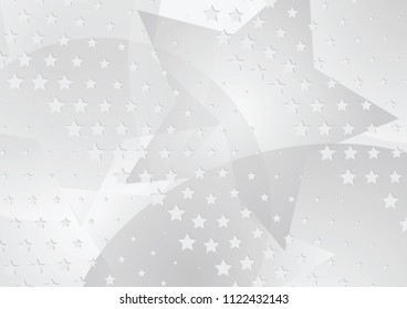 Abstract halftone dotted background. Transparency grunge star pattern, circles, shadow.  Gray modern optical pop art texture for posters, sites, business cards, cover, labels mock-up, vintage stickers