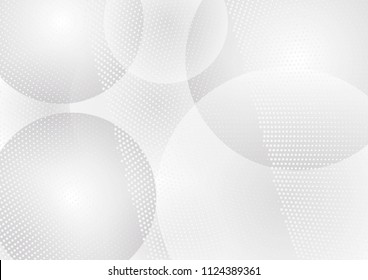 Abstract halftone dotted background. Transparency grunge pattern, dot, circles, shadow.  Gray modern optical pop art texture for posters, sites, business cards, cover, labels mock-up, vintage stickers - Shutterstock ID 1124389361