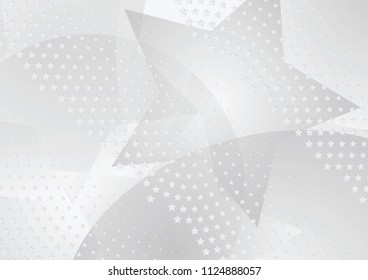Abstract halftone dotted background. Transparency grunge star pattern, circles, shadow.  Gray modern optical pop art texture for posters, sites, business cards, cover, labels mock-up, vintage stickers