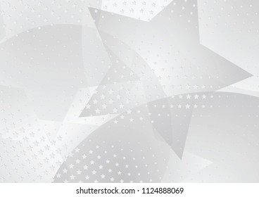 Abstract halftone dotted background. Transparency grunge star pattern, circles, shadow.  Gray modern optical pop art texture for posters, sites, business cards, cover, labels mock-up, vintage stickers