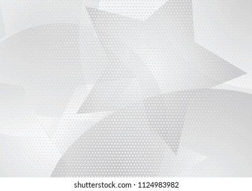 Abstract halftone dotted background. Transparency grunge star pattern, circles, shadow.  Gray modern optical pop art texture for posters, sites, business cards, cover, labels mock-up, vintage stickers