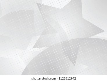 Abstract halftone dotted background. Transparency grunge star pattern, circles, shadow.  Gray modern optical pop art texture for posters, sites, business cards, cover, labels mock-up, vintage stickers