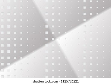 Abstract halftone dotted background. Transparency grunge rectangle pattern, square, shadow.  Gray modern optical pop art texture for posters, site, business card, cover, label mock-up, vintage sticker