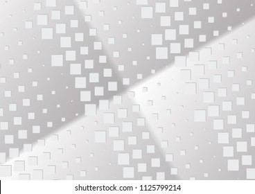 Abstract halftone dotted background. Transparency grunge rectangle pattern, square, shadow.  Gray modern optical pop art texture for posters, site, business card, cover, label mock-up, vintage sticker