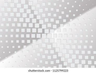 Abstract halftone dotted background. Transparency grunge rectangle pattern, square, shadow.  Gray modern optical pop art texture for posters, site, business card, cover, label mock-up, vintage sticker