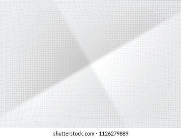 Abstract halftone dotted background. Transparency grunge rectangle pattern, square, shadow.  Gray modern optical pop art texture for posters, site, business card, cover, label mock-up, vintage sticker