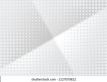 Abstract halftone dotted background. Transparency grunge rectangle pattern, square, shadow.  Gray modern optical pop art texture for posters, site, business card, cover, label mock-up, vintage sticker