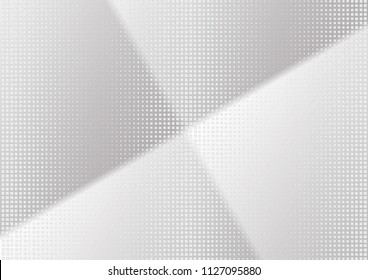 Abstract halftone dotted background. Transparency grunge rectangle pattern, square, shadow.  Gray modern optical pop art texture for posters, site, business card, cover, label mock-up, vintage sticker