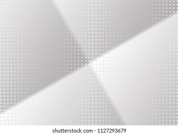 Abstract halftone dotted background. Transparency grunge rectangle pattern, square, shadow.  Gray modern optical pop art texture for posters, site, business card, cover, label mock-up, vintage sticker