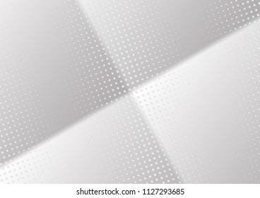 Abstract halftone dotted background. Transparency grunge rectangle pattern, square, shadow.  Gray modern optical pop art texture for posters, site, business card, cover, label mock-up, vintage sticker
