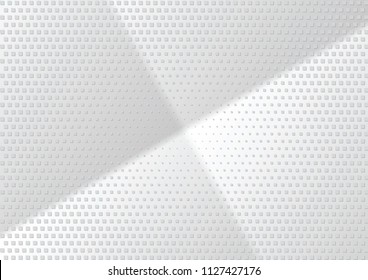 Abstract halftone dotted background. Transparency grunge rectangle pattern, square, shadow.  Gray modern optical pop art texture for posters, site, business card, cover, label mock-up, vintage sticker