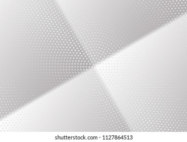 Abstract halftone dotted background. Transparency grunge rectangle pattern, square, shadow.  Gray modern optical pop art texture for posters, site, business card, cover, label mock-up, vintage sticker