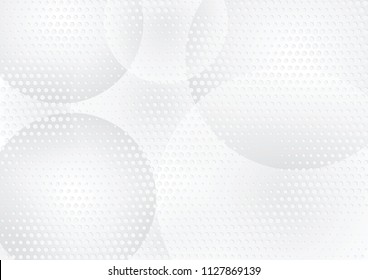 Abstract halftone dotted background. Transparency grunge pattern, dot, circles, shadow.  Gray modern optical pop art texture for posters, sites, business cards, cover, labels mock-up, vintage stickers - Shutterstock ID 1127869139