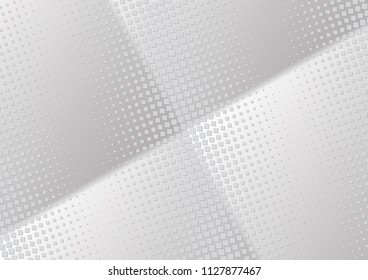 Abstract halftone dotted background. Transparency grunge rectangle pattern, square, shadow.  Gray modern optical pop art texture for posters, site, business card, cover, label mock-up, vintage sticker