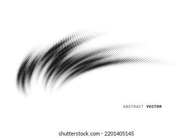 Abstract halftone dotted black grunge background - vector illustration. Template for business, design, texture and postcards.