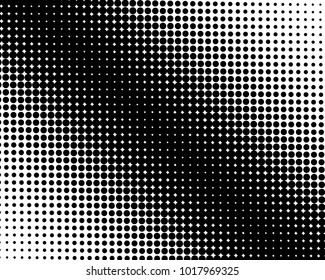 Abstract halftone dotted black and white background - vector illustration. Template for business, design, texture and postcards.