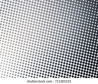 Abstract halftone dotted black and white background - vector illustration. Template for business, design, texture and postcards.