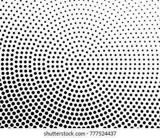 Abstract halftone dotted black and white background - vector illustration. Template for business, design, texture and postcards.