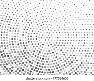 Abstract halftone dotted black and white background - vector illustration. Template for business, design, texture and postcards.