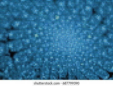 Abstract Halftone Dotted Blue Background. Vector Modern Futuristic Texture for Labels, Posters, Interior Design, Stickers, Business Cards. Minimal Covers Design with Dot, Circles. Abstract halftone 