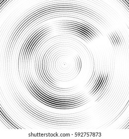 Abstract halftone dotted circle background. Grunge vector texture.