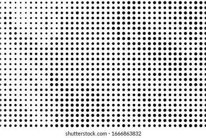 Abstract halftone dotted circle pattern. Cover design. Vector abstract graphic design. Decorative backdrop vector. Monochrome background. Healthy food concept.