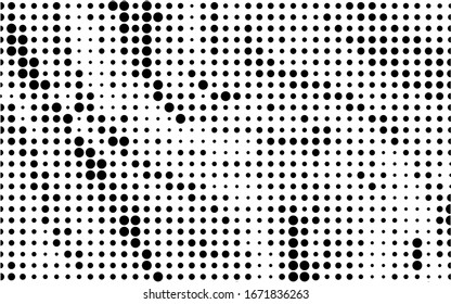 Abstract halftone dotted circle pattern. Cover design. Vector abstract graphic design. Decorative backdrop vector. Monochrome background. Healthy food concept.