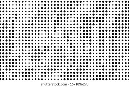 Abstract halftone dotted circle pattern. Cover design. Vector abstract graphic design. Decorative backdrop vector. Monochrome background. Healthy food concept.