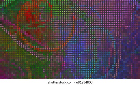 Abstract halftone dotted colorful background. Vector modern futuristic texture for labels,  posters, interior design, stickers, business cards. Minimal covers design with dot, circles. Eps10 vector.