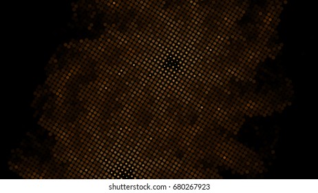 Abstract halftone dotted dark background. Vector modern futuristic texture for labels,  posters, interior design, stickers, business cards. Minimal covers design with dot and circles. Eps10 vector.