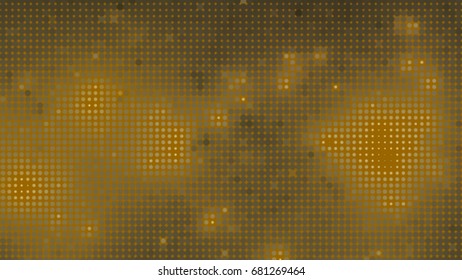 Abstract halftone dotted gold background. Vector modern futuristic texture for labels,  posters, interior design, stickers, business cards. Minimal covers design with dot and circles. Eps10 vector.