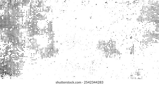 Abstractas fondo punteado de semitono. Gradiente punteado, pulverización de puntos lisos y fondo de puntos semitonos. Textura de puntos en blanco y negro


