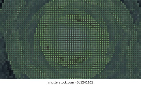 Abstract halftone dotted green background. Vector modern futuristic texture for labels,  posters, interior design, stickers, business cards. Minimal covers design with dot and circles. Eps10 vector.