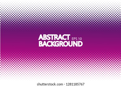Abstract halftone dotted and Grunge Halftone Background background, backdrop, texture, pattern overlay with purple gradient color - Vector illustration eps 10   