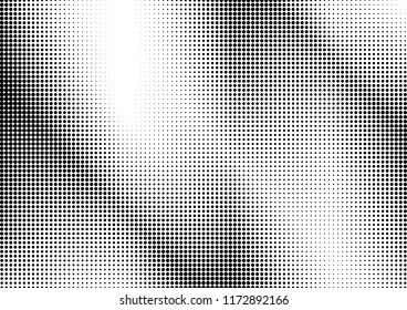 Abstract halftone dotted grunge pattern texture. Vector modern grunge background for posters, sites, business cards, postcards, interior design.