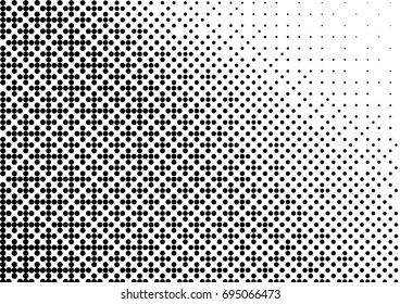 Abstract halftone dotted grunge pattern texture. Vector modern grunge background for posters, sites, business cards, postcards, interior design.