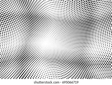 Abstract halftone dotted grunge pattern texture. Vector modern grunge background for posters, sites, business cards, postcards, interior design.