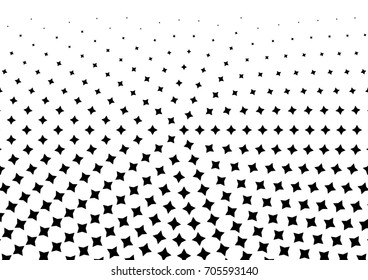 Abstract halftone dotted grunge pattern texture. Retro comic pop background. Vector modern grunge background for posters, sites, business cards, postcards, interior design.