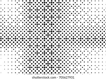 Abstract halftone dotted grunge pattern texture. Retro comic pop background. Vector modern grunge background for posters, sites, business cards, postcards, interior design.