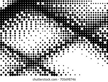 Abstract halftone dotted grunge pattern texture. Retro comic pop background. Vector modern grunge background for posters, sites, business cards, postcards, interior design.