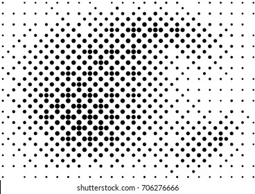 Abstract halftone dotted grunge pattern texture. Retro comic pop background. Vector modern grunge background for posters, sites, business cards, postcards, interior design.
