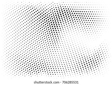 Abstract halftone dotted grunge pattern texture. Retro comic pop background. Vector modern grunge background for posters, sites, business cards, postcards, interior design.