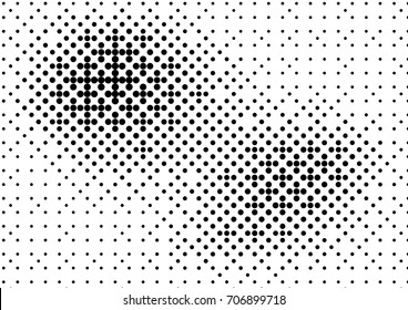 Abstract halftone dotted grunge pattern texture. Retro comic pop background. Vector modern grunge background for posters, sites, business cards, postcards, interior and cover design.