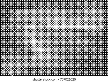 Abstract halftone dotted grunge pattern texture. Retro comic pop background. Vector modern grunge background for posters, sites, business cards, postcards, interior and cover design.