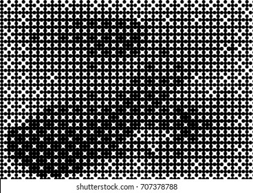Abstract halftone dotted grunge pattern texture. Retro comic pop background. Vector modern grunge background for posters, sites, business cards, postcards, interior and cover design.