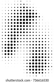 Abstract halftone dotted grunge pattern texture. Vector modern grunge background for posters, sites, business cards, postcards, interior design.